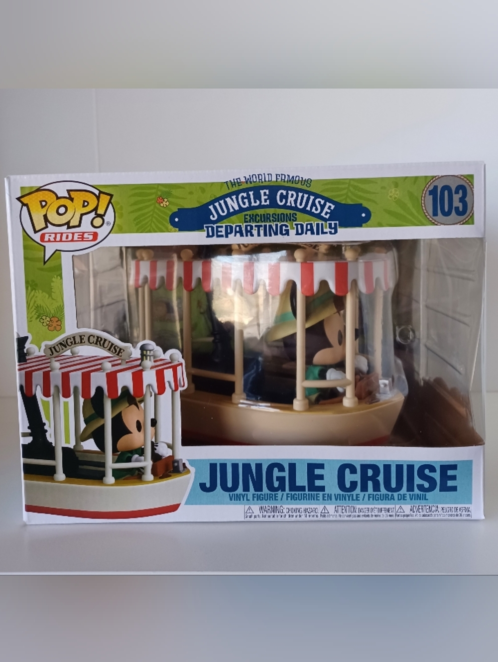 Disney‎ Mickey Mouse On Jungle Cruise 103 Vinyl Figure Funko Pop Rides
